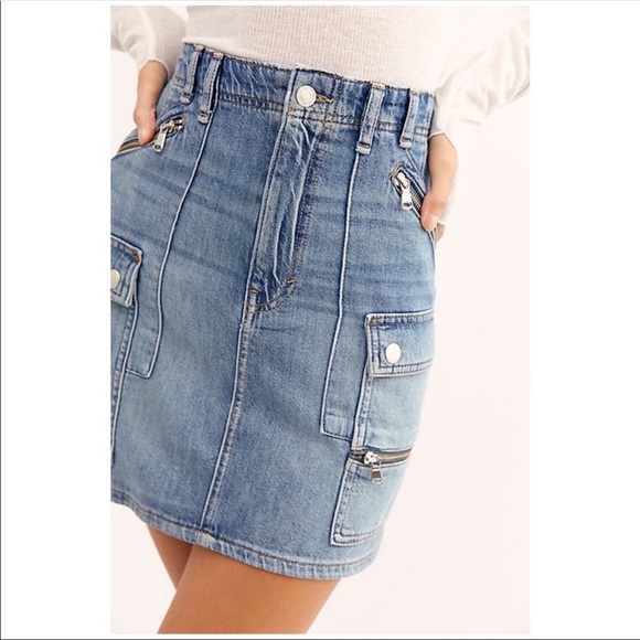Free People Dresses & Skirts - Free People Avenue very stylish mini denim skirt
